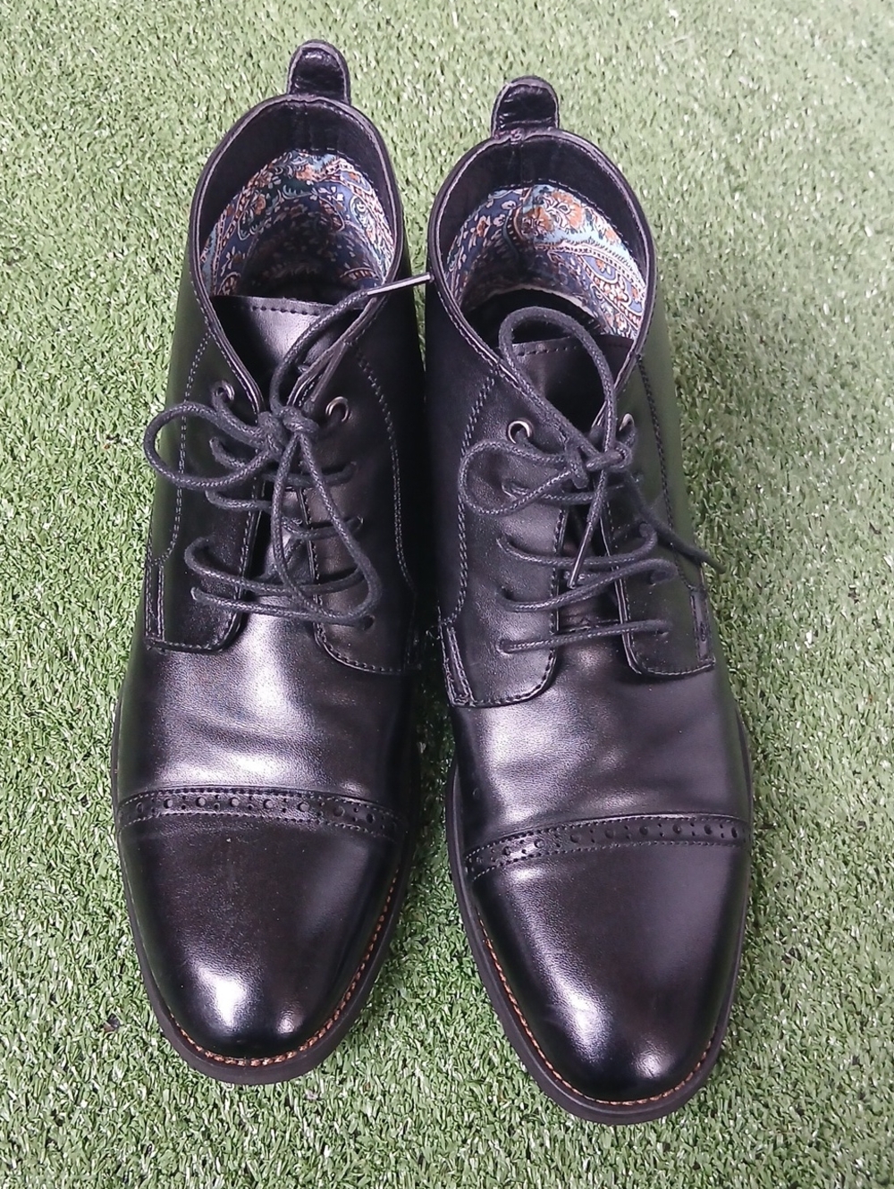 💪Bruno Marc Warner-2 Men's Black Boots US 7.5
